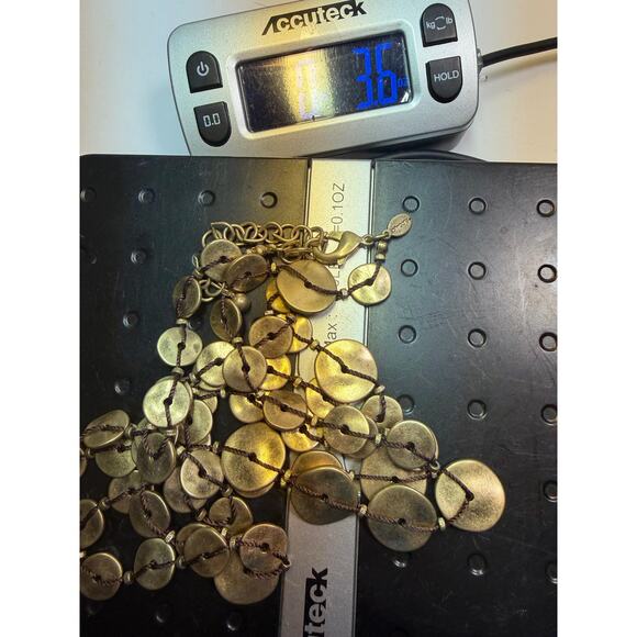 Chicos Chico's long necklace necklaces lot bundle jewelry Purple gold black - Picture 10 of 14